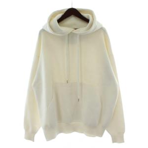 18AW コットンカシミヤパーカ ニット プルオーバー トップス L 白 ホワイト 59028402406