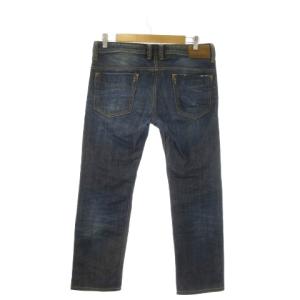 DIESEL SAFADO ジーンズ デニムパンツ W31 L30 ネイビー インディゴ ダメージ加工 ウォッシュ加工