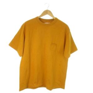 Products 半袖Tシャツ クルーネック コットン 胸ポケット M 黄 マスタード /AO13 GY03