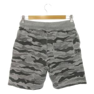 DIESEL LOUNGEWEAR ショートパンツ スウェット ロゴ 迷彩柄 カモフラ 総柄 S グレー /AH15