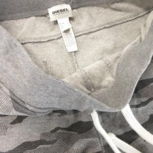 DIESEL LOUNGEWEAR ショートパンツ スウェット ロゴ 迷彩柄 カモフラ 総柄 S グレー /AH15