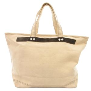 MARC by MARC JACOBS トートバッグ キャンバス ロゴプリント リベット装飾 アイボリー /YJ GY03