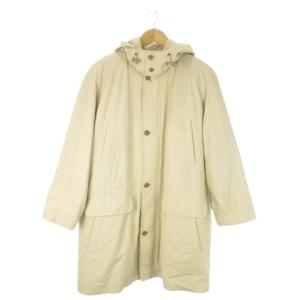 ヴィンテージ 90s ステンカラーコート 裏ノバチェック L ベージュ