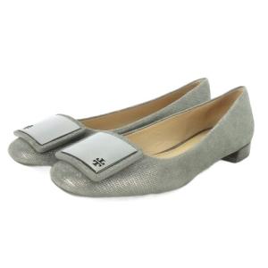 TIERMAN BALLET METALLIC SHIMMER BRICK バレエシューズ ロゴプレート