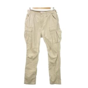 カーゴパンツ ロングパンツ ミリタリー コットン 3 L ベージュ /AH24 GY44
