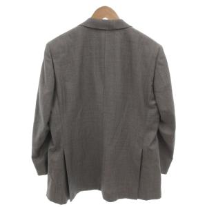 BURBERRY LONDON スーツ セットアップ ジャケット パンツ シルク混 ホースロゴ ボタン 165 グレー /FF GY44
