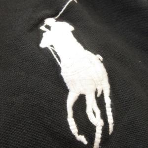 Polo by Ralph Lauren ポロシャツ L SLIM FIT 黒 ブラック ビッグポニー ナンバー3 MNBLKNIM1A00154