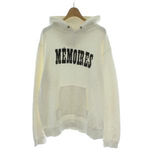 21SS ASGER JORN MEMOIRES HOODIE プルオーバー パーカー 3 白 ホワイト