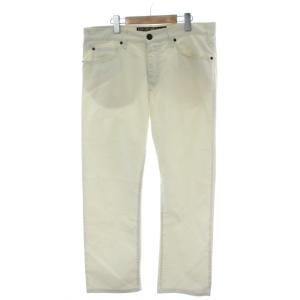 SeanBasicFit デニムパンツ ジーパン ボトムス 34 白 ホワイト ストレート J31AH