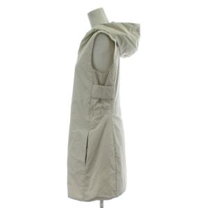 S Max Mara ベスト 38 ライトグレー フーディー ダブルジップアップ トップス 91510121 /PP GY01