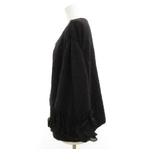 VALENTINO HIVER 2008 ノーカラー ボレロ カーディガン フリル 黒 ブラック /JS GY19