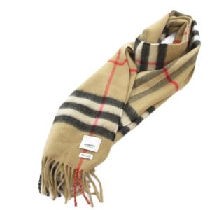 england マフラー カシミヤ100％ ノバチェック ブラウン