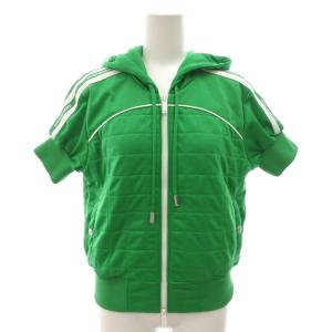 24SS GROUND ZIPPER HOODIE パーカー フーディ ジャケット 半袖 S グリーン