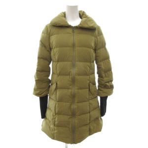 LTA3RB4159 ROSE BUD別注 ダウンコート ロゴパッチ 袖切替 02 黄 イエロー /FF