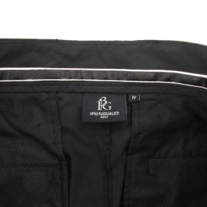 1PIU1UGUALE3 GOLF ショートパンツ ハーフ ショーツ 黒 ブラック 4 ロゴ刺繍 折り鶴エンブレム GRP140