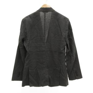 DOLCE&GABBANA テーラードジャケット 麻 リネン サイドベンツ 50 グレー /JS GY19