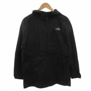 W'S RESTON PARKA ナイロンパーカー ジップアップ ロゴプリント XL 黒 ブラック NJ3LP30J