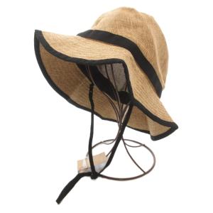 タグ付き HIKEHat ストローハット 帽子 L テープ ベージュ NN02341 /AE GY19