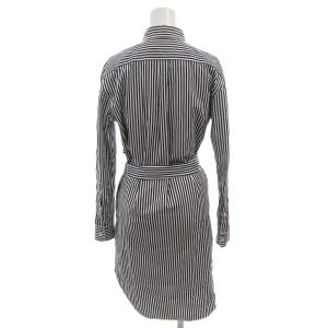 POLO RALPH LAUREN LS BLKE DR-LONG SLEEVE DAY DRESS シャツワンピース ポニー刺繍 ストライプ