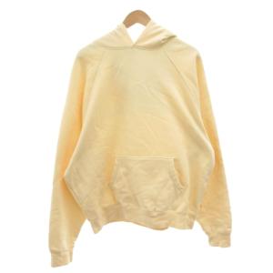 BACK LOGO HOODIE パーカー フーディ ロゴ 長袖 L ベージュ /FF GY19