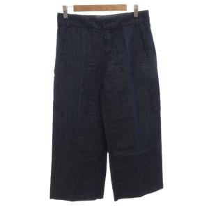 デニムパンツ ジーンズ ストレート リネン混 40 インディゴ /FF GY19