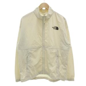 タフトランジャケット TAFT RUNJACKET ジップアップ ロゴプリント ストレッチ M 白 ホワイト