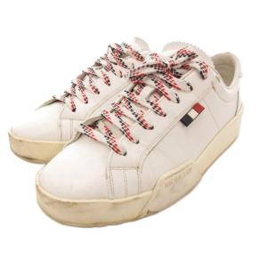 スニーカー シューズ ローカット トリコロール ロゴ 白 ホワイト /AE GY19