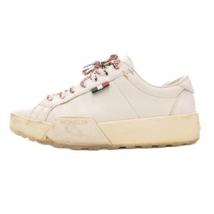 MONCLER スニーカー シューズ ローカット トリコロール ロゴ 白 ホワイト /AE GY19