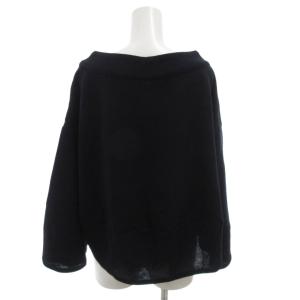 MARNI ニットソー カットソー ウール 38 黒 ブラック ボートネック 長袖 オーバーサイズ /FF GY19