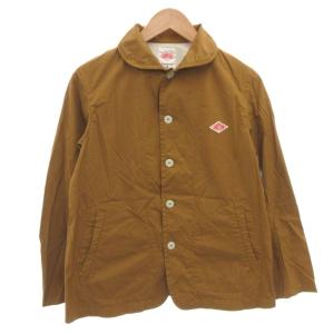19SS シャツジャケット カバーオール 36 茶 ブラウン 丸襟 長袖 /FF GY19