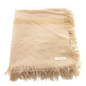 BURBERRY ストール マフラー ウール チェック柄 ピンクベージュ