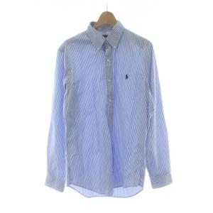 クラシックフィット CLASSIC FIT ボタンダウンシャツ SP 青 ブルー ストライプ柄  長袖