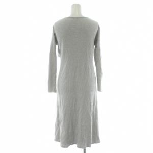 gelato pique 24SS マタニティリブワンピース F グレー ラウンドネック 長袖 ロング丈 PWCO241268 /PP