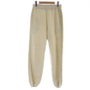 スウェットパンツ ボトムス 裏地ボア レース 34 ベージュ /KW GY03