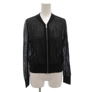 24SS AIRY COTTON SHEER BOMBER ジャケット ブルゾン シアー S 黒 ブラック