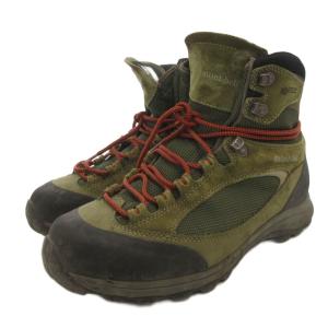 GORE-TEX トレッキングシューズ 登山ブーツ レースアップ 27.5 緑 グリーン /FF GY01