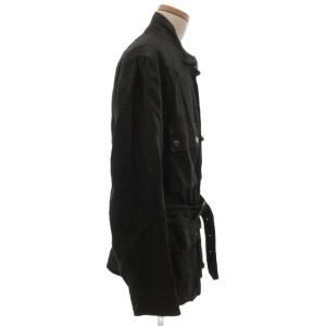 Belstaff モーターサイクルジャケット リネン XXL ブラック