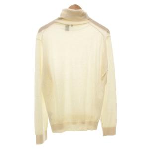 BRIONI ニット セーター シルク混 カシミヤ 54 アイボリー タートルネック 長袖 /FF GY03