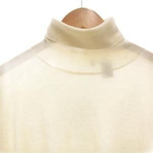 BRIONI ニット セーター シルク混 カシミヤ 54 アイボリー タートルネック 長袖 /FF GY03