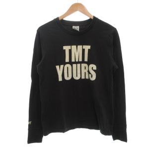 YOURS BIG3 Tシャツ 長袖 ロンT クルーネック プリント M 黒 ブラック /GV GY03