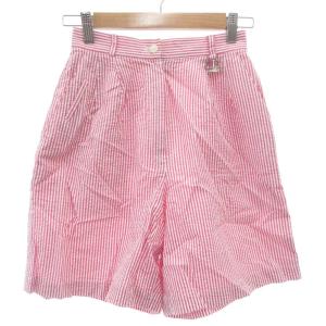 スポーツ SPORTS ヴィンテージ ショートパンツ ハーフ ショーツ ストライプ M ピンク 白 ホワイト