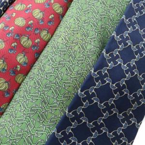 HERMES ネクタイ 5本セット レギュラータイ 絹 シルク ロゴ 総柄 マルチカラー GY03 /MQ OH