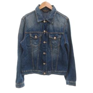 JEANS デニムジャケット Gジャン 3rdタイプ ロゴボタン L インディゴブルー /GV GY03