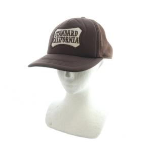 キャップ 帽子 メッシュ ロゴ 茶 ブラウン GY03 /MQ
