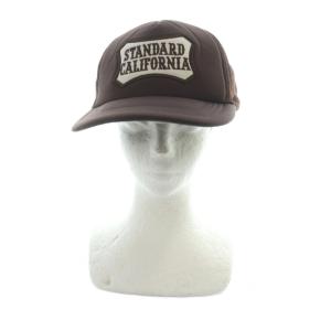 STANDARD CALIFORNIA キャップ 帽子 メッシュ ロゴ 茶 ブラウン GY03 /MQ