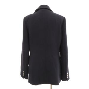 allureville 23SS マットストレッチダブルブレストジャケット テーラード 2 紺 ネイビー 202310-10-040-65-020