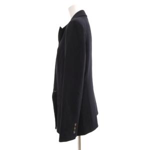 allureville 23SS マットストレッチダブルブレストジャケット テーラード 2 紺 ネイビー 202310-10-040-65-020
