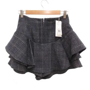 タグ付き 25AW レイヤードフリルミニスカショーパン キュロットパンツ チェック柄 0 SWFP255106