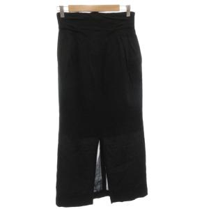 22SS Crepe Hole High Waisted Skirt スカート 2 黒 ブラック ハイウエスト