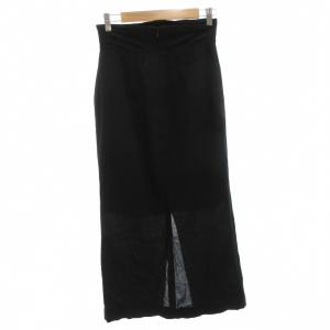 Mame Kurogouchi 22SS Crepe Hole High Waisted Skirt スカート 2 黒 ブラック ハイウエスト